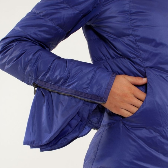 Lululemon Down Town Puffy Jacket, Color Pigment Blue - Picture 3 of 11